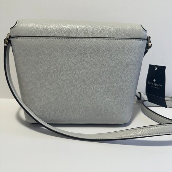NWT KATE SPADE Emmie Flap Crossbody Quill Grey - Picture 3 of 7